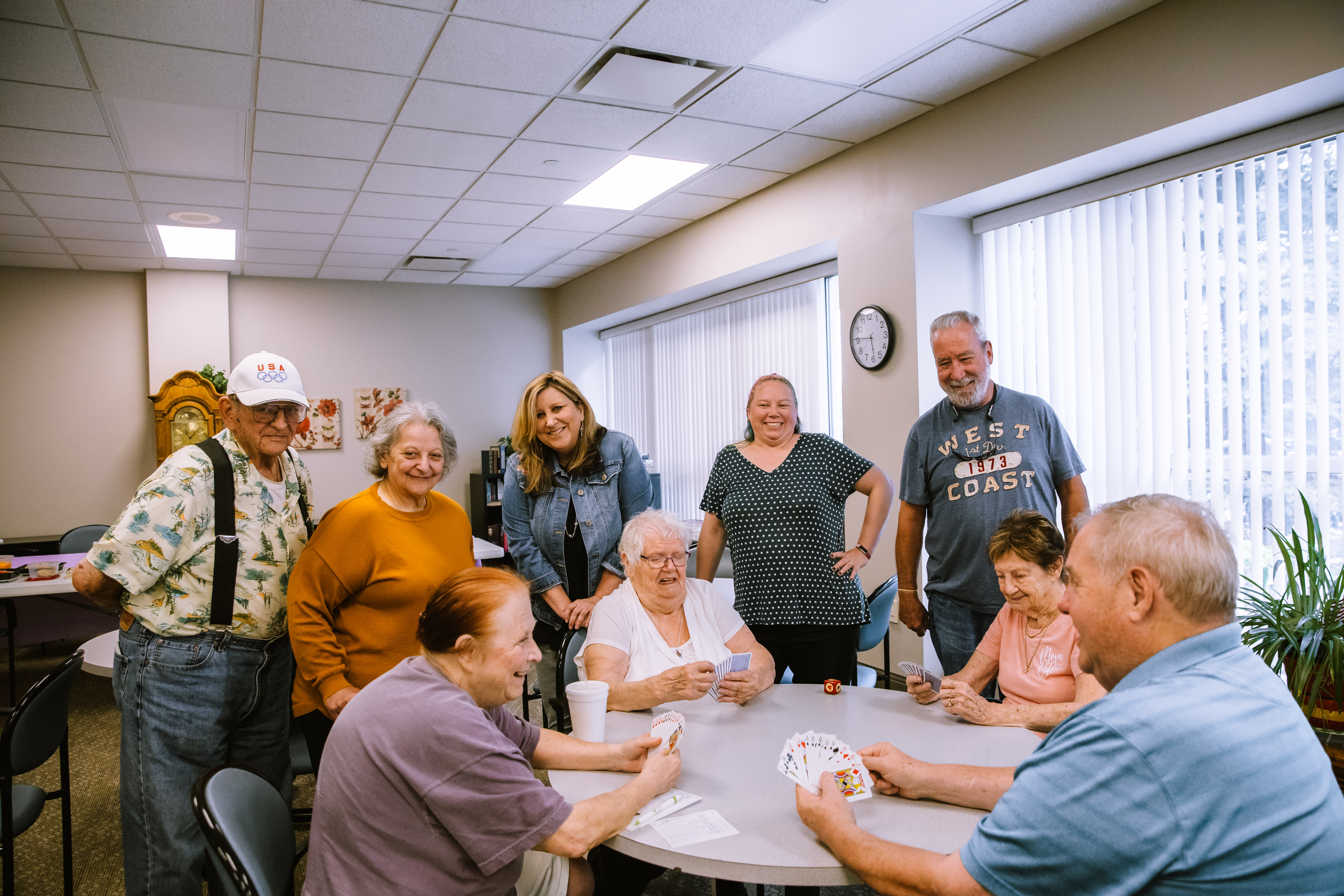 Senior Services team playing cards 2