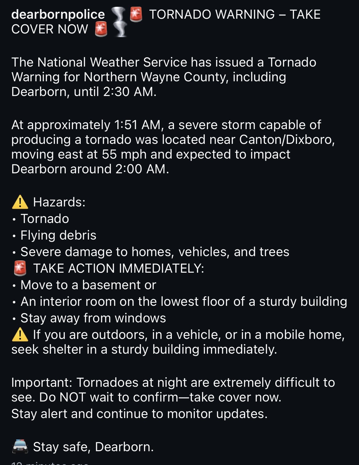 Tornado Warning