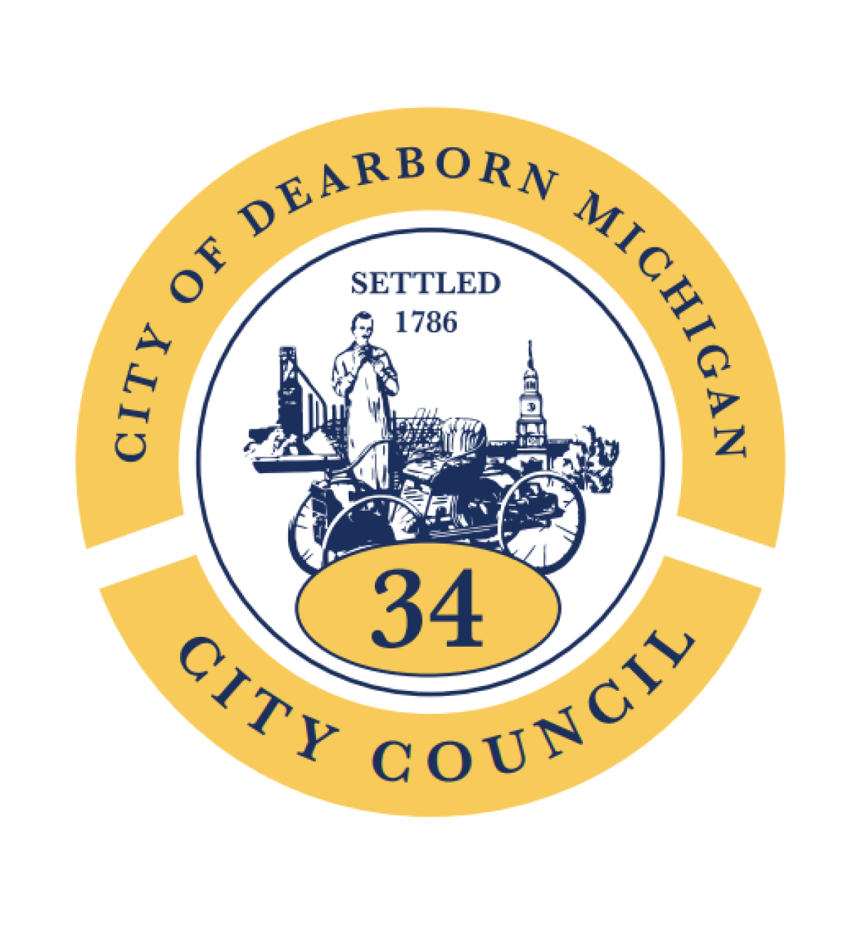 Seal of the 34th Dearborn City Council