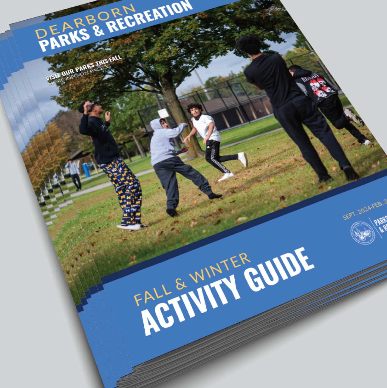 Cover of the 2024 2025 Fall Winter Activity Guide 