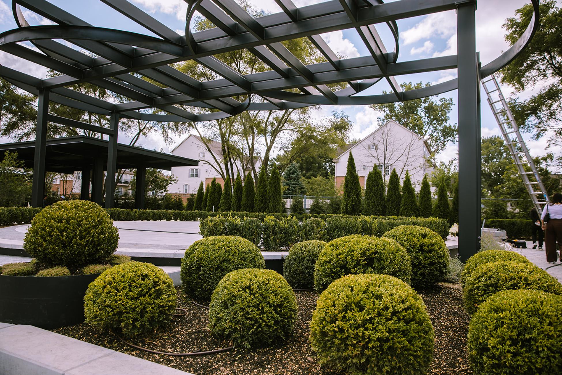 Image of artistic structures at PEACE Park 1