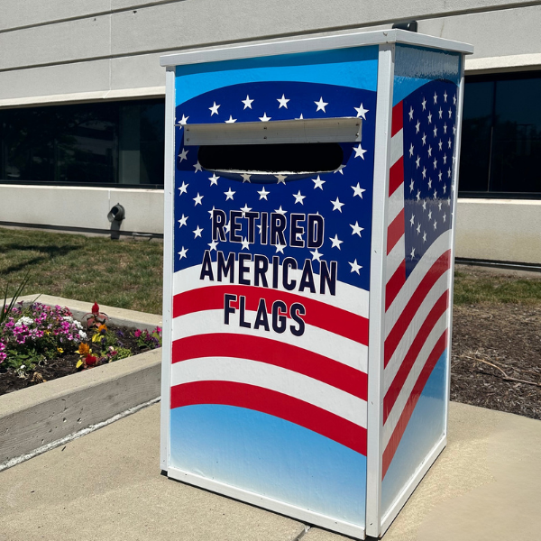 U.S. Flag drop box