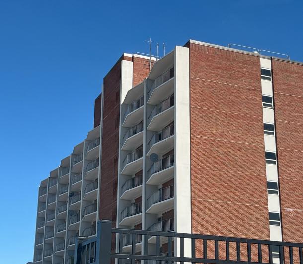 A photo of the exterior of Kennedy Plaza