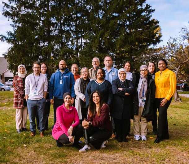 Senior Housing Division staff pose for a photo